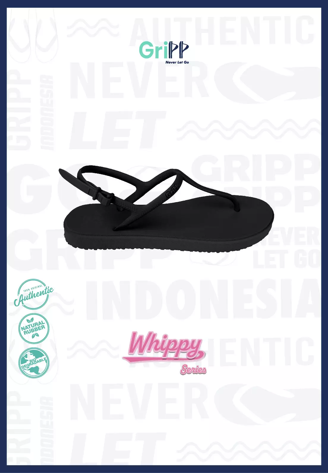 Fipper Strappy Petite Pink Soft Navy – Fipper Slipper Indonesia