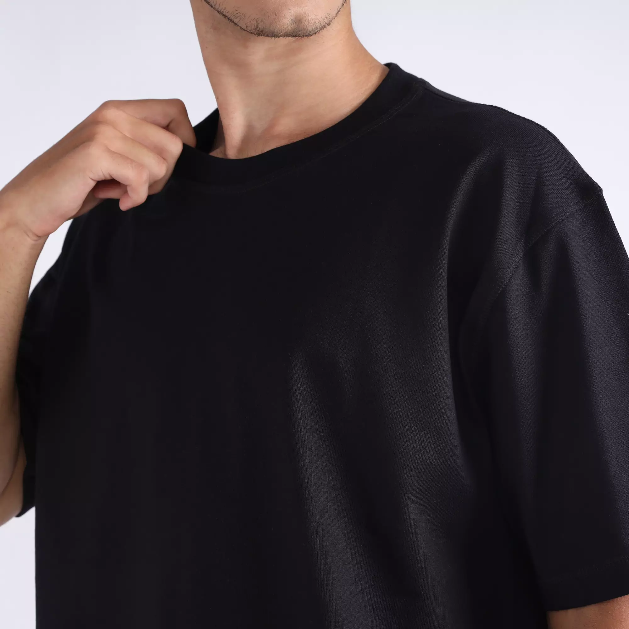 FACILITY by Larusso  - Oddie Oversize T-Shirt Tee - Jet Black