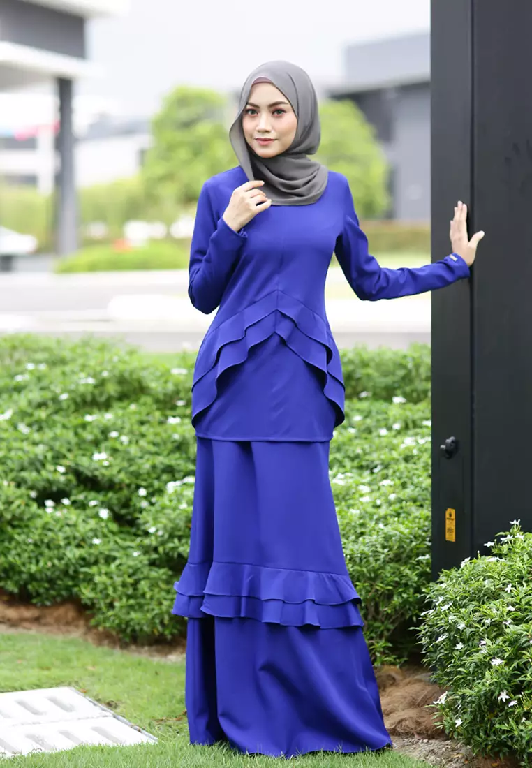 Vecona Kurung Modern in Royal Blue