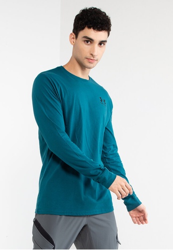 Under Armour green Sportstyle Left Chest Long Sleeve Tee 6CBB2AA12CE0CAGS_1