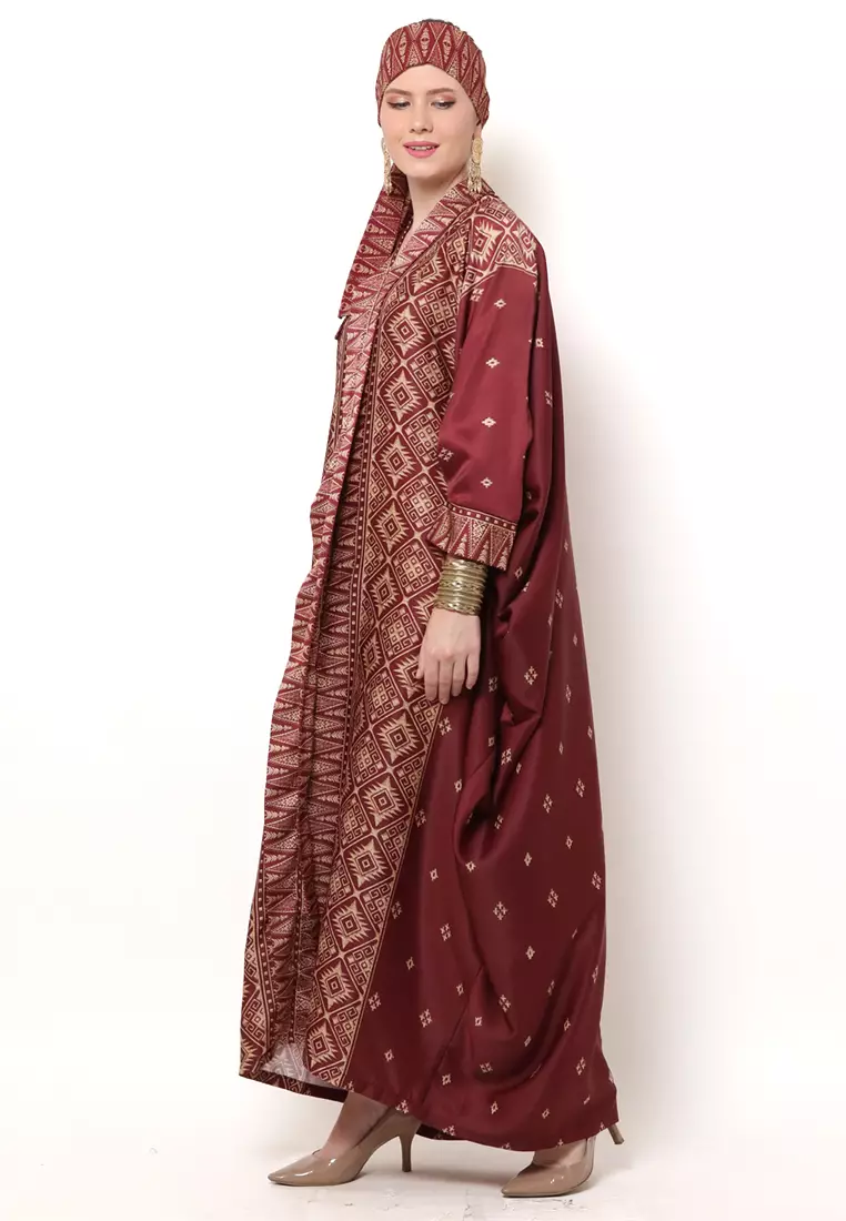Kanzi Exclusive Long Sleeve Songket Kaftan