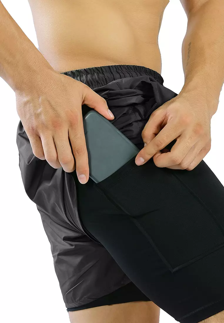 FLEXZONE Sports Short Pants combo Legging Accelerate Series Grey