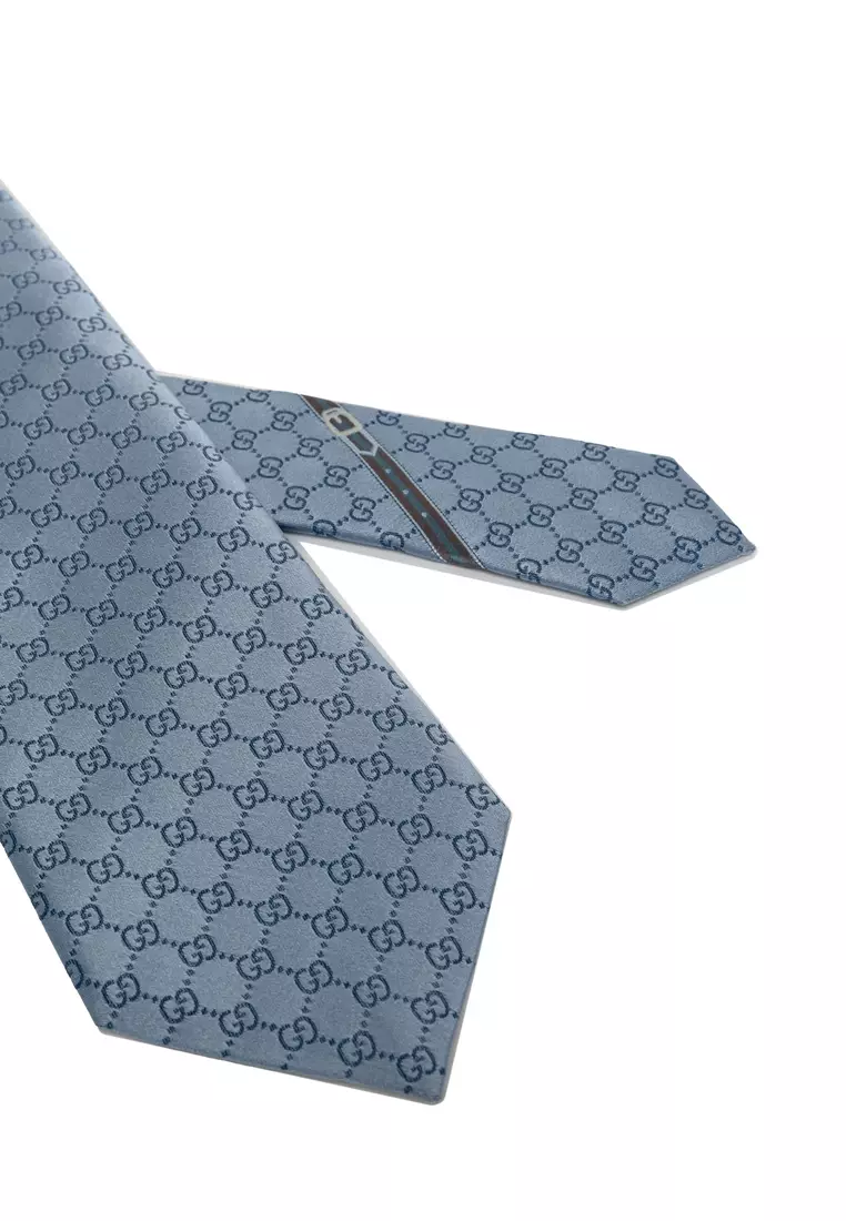 Gg Pattern Silk Tie