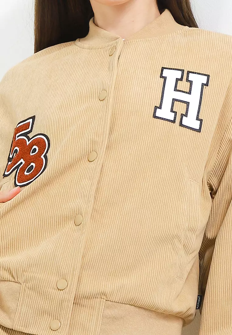 90S Furla Jc Overisze Bomber Jacket With Applique