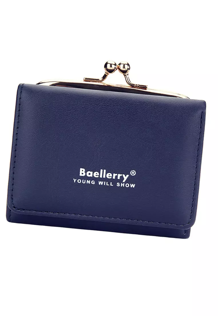 Dompet Wanita Lipat Kecil 2 IN 1 Style Korean Bahan Kulit PU Leather Premium Quality ORIGINAL