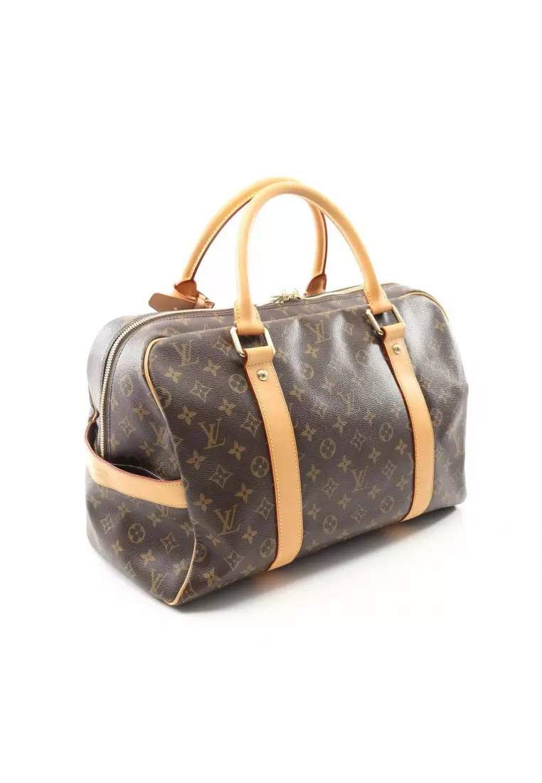 Pre-Loved Louis Vuitton carryall monogram Boston bag PVC leather Brown