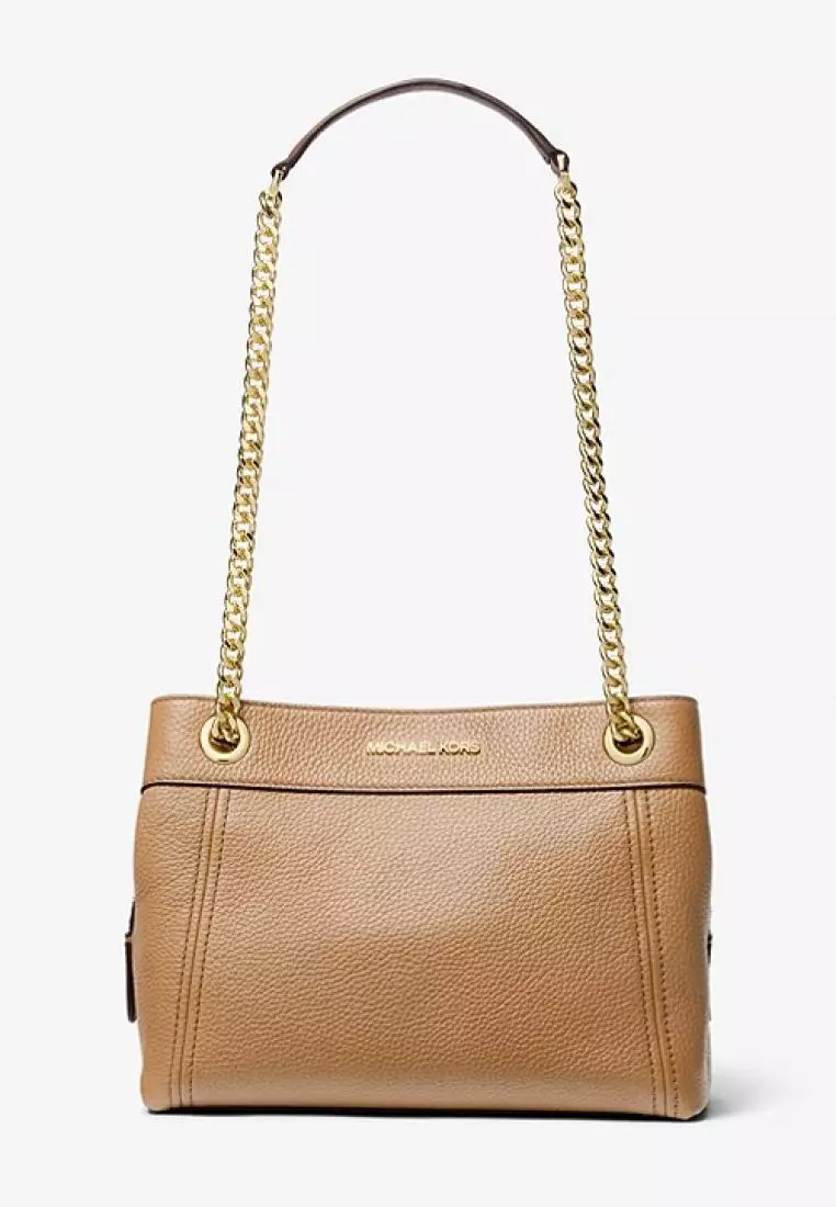 Jet set legacy medium logo and leather chain shoulder bag discount