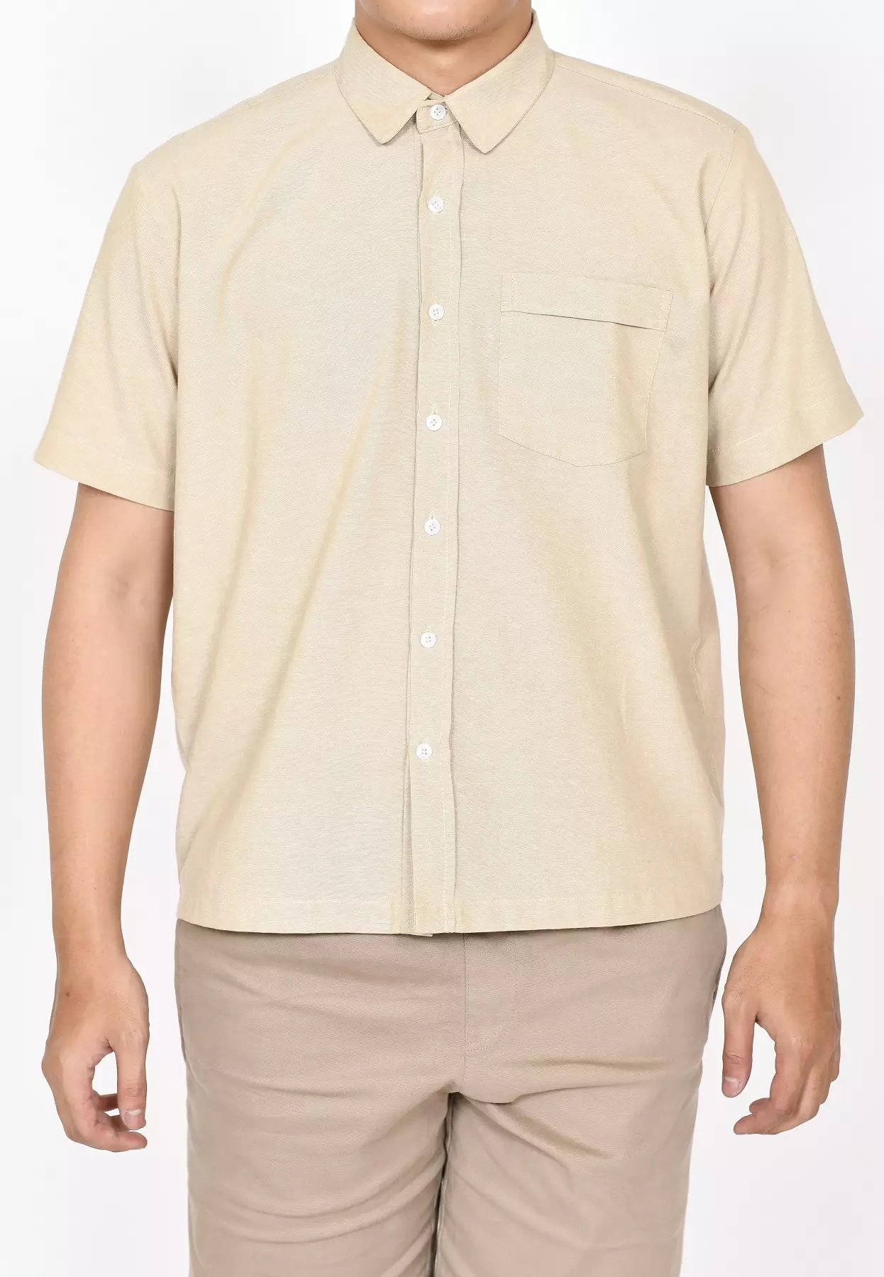Kemeja Polos S/S Pria