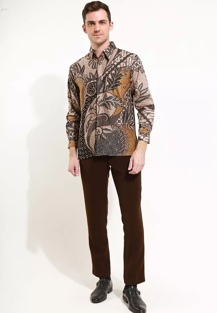 Arkana Kemeja Batik Exclusive Premium Pria Casual Modern Lengan Panjang