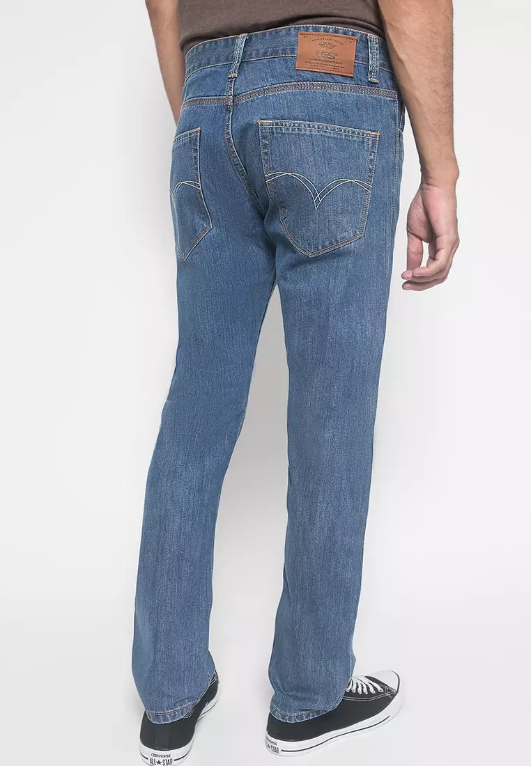 LGS - Celana Panjang Jeans Pria Blue Jeans Slim Fit - JSF.505.100.4.C