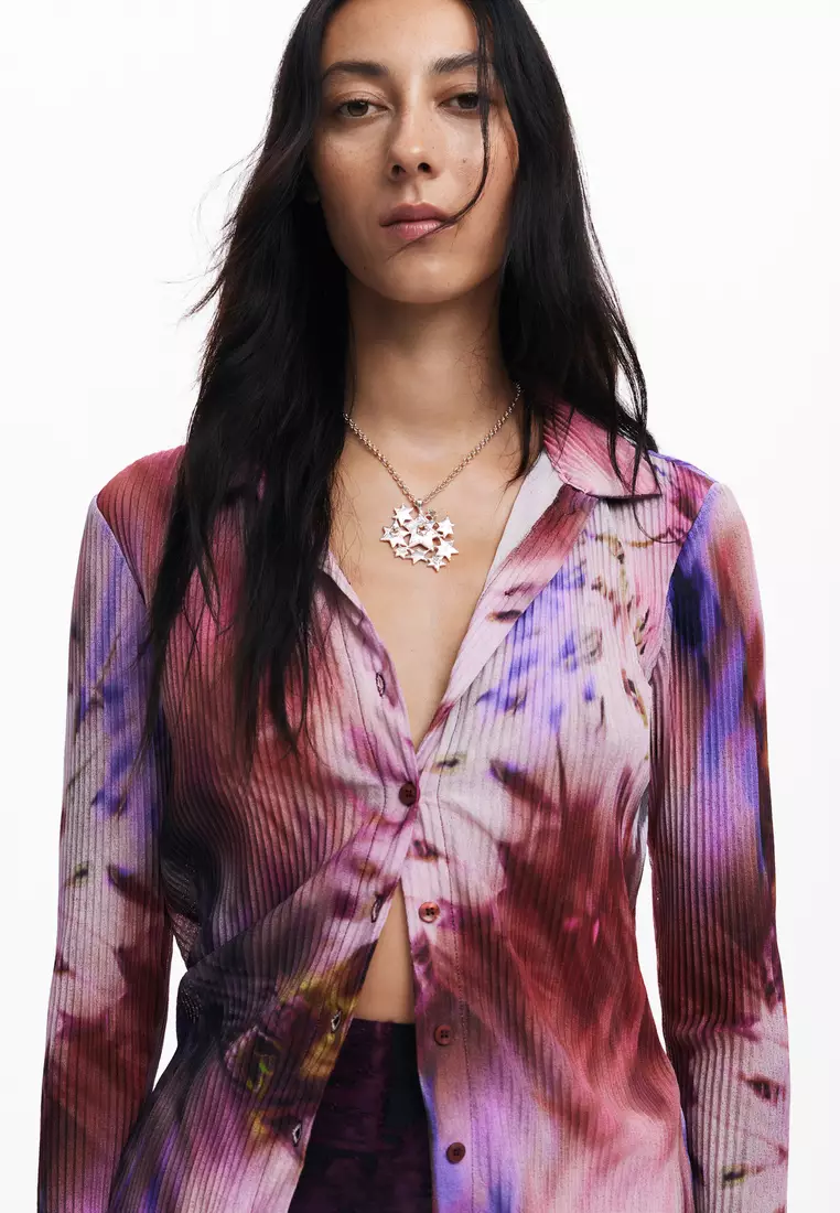 Desigual Woman Tie-dye print shirt.