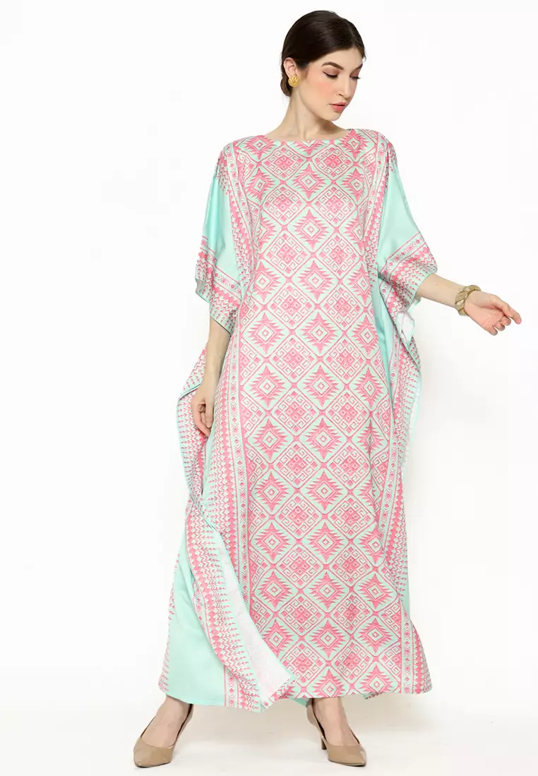 Kanzi Exclusive Short Sleeve Songket Kaftan