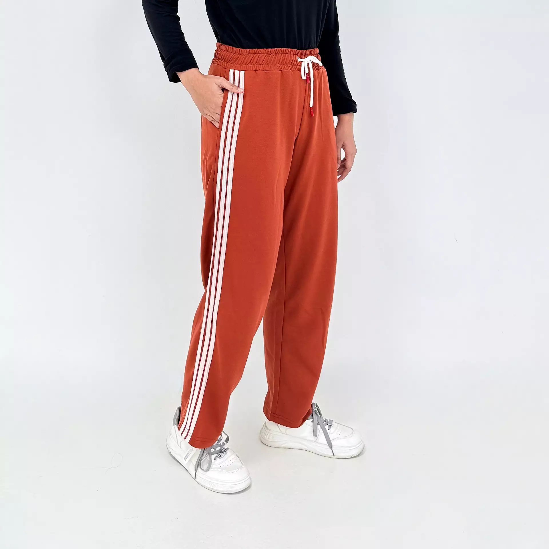 Celana Panjang Rileks Trisya ORANGE Bawahan Training Olahraga Babyterry