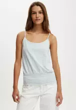 Madi Stripe Honey Cream/Duck Egg Blue