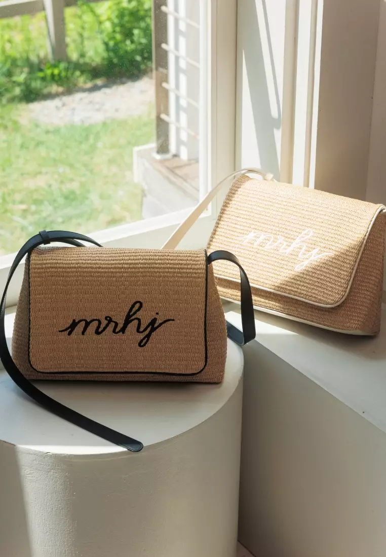 MARY Rattan Crossbody Bag Ivory