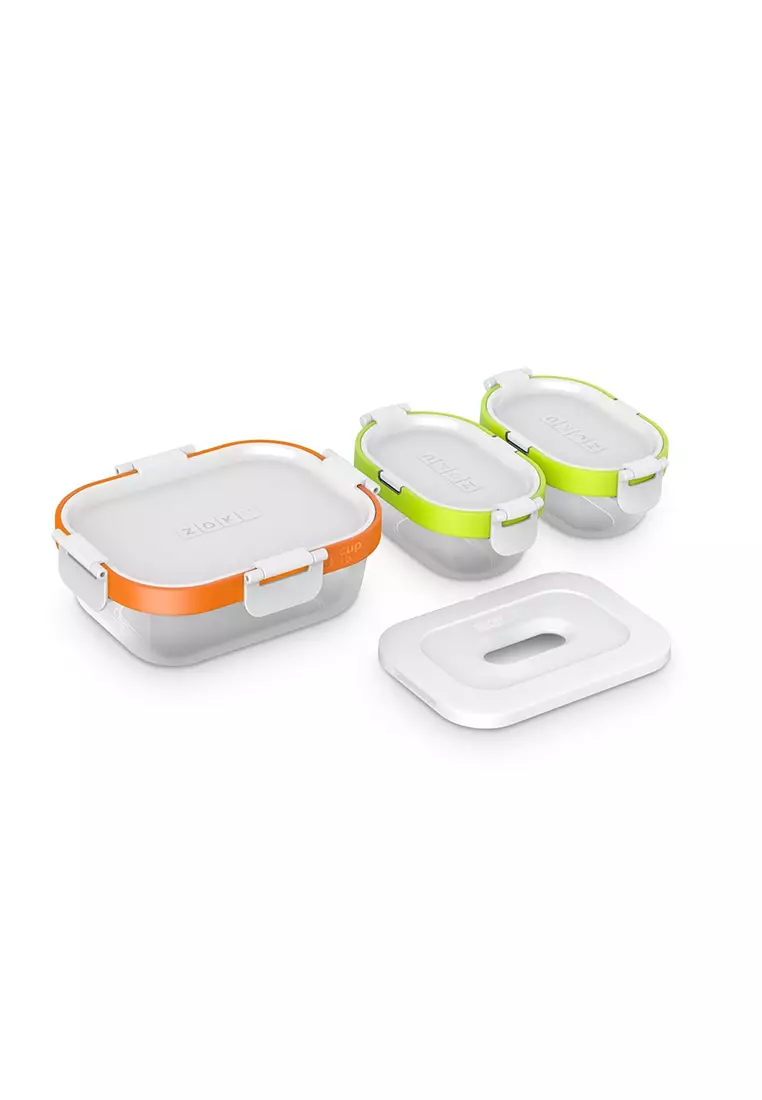 Zoku ZOKU Neat Stack Nesting Food Container Lunch Set (7pcs) Microwave Safe 2024 Buy Zoku