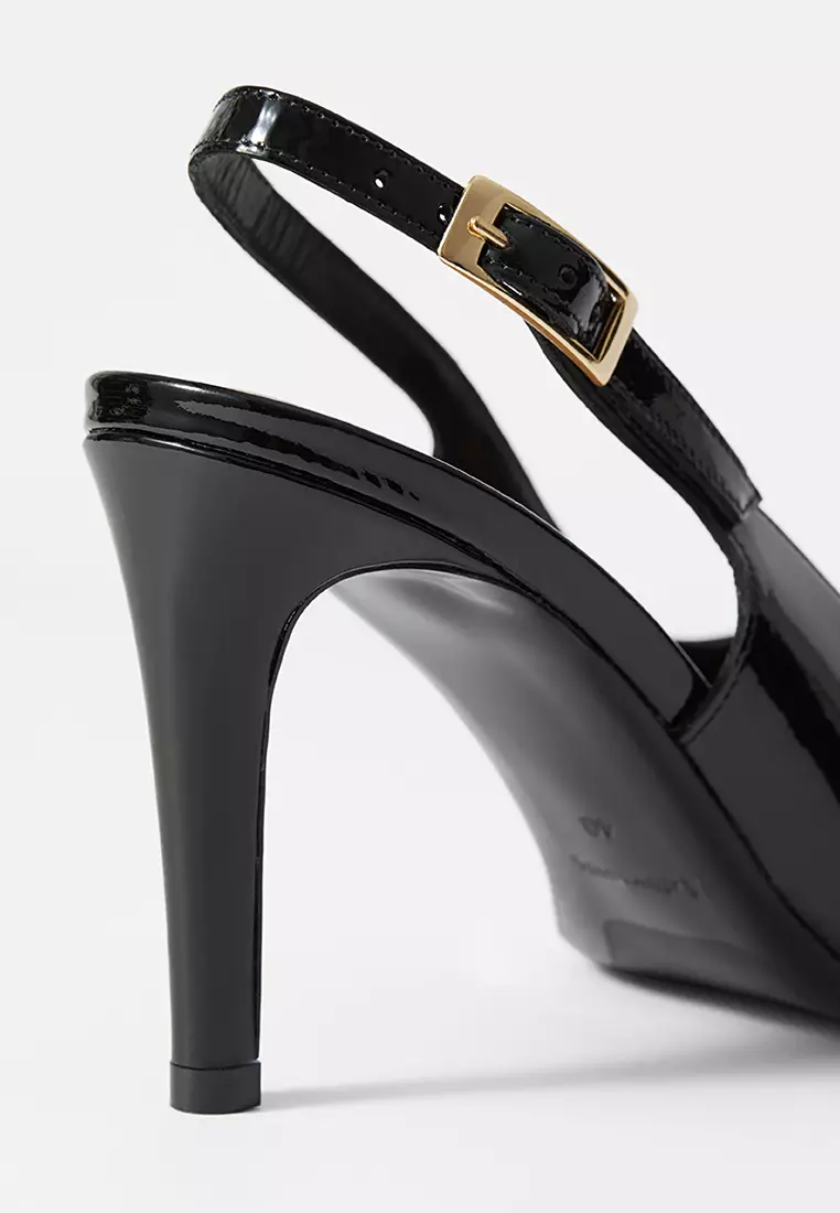 Patent Leather Slingback Pumps