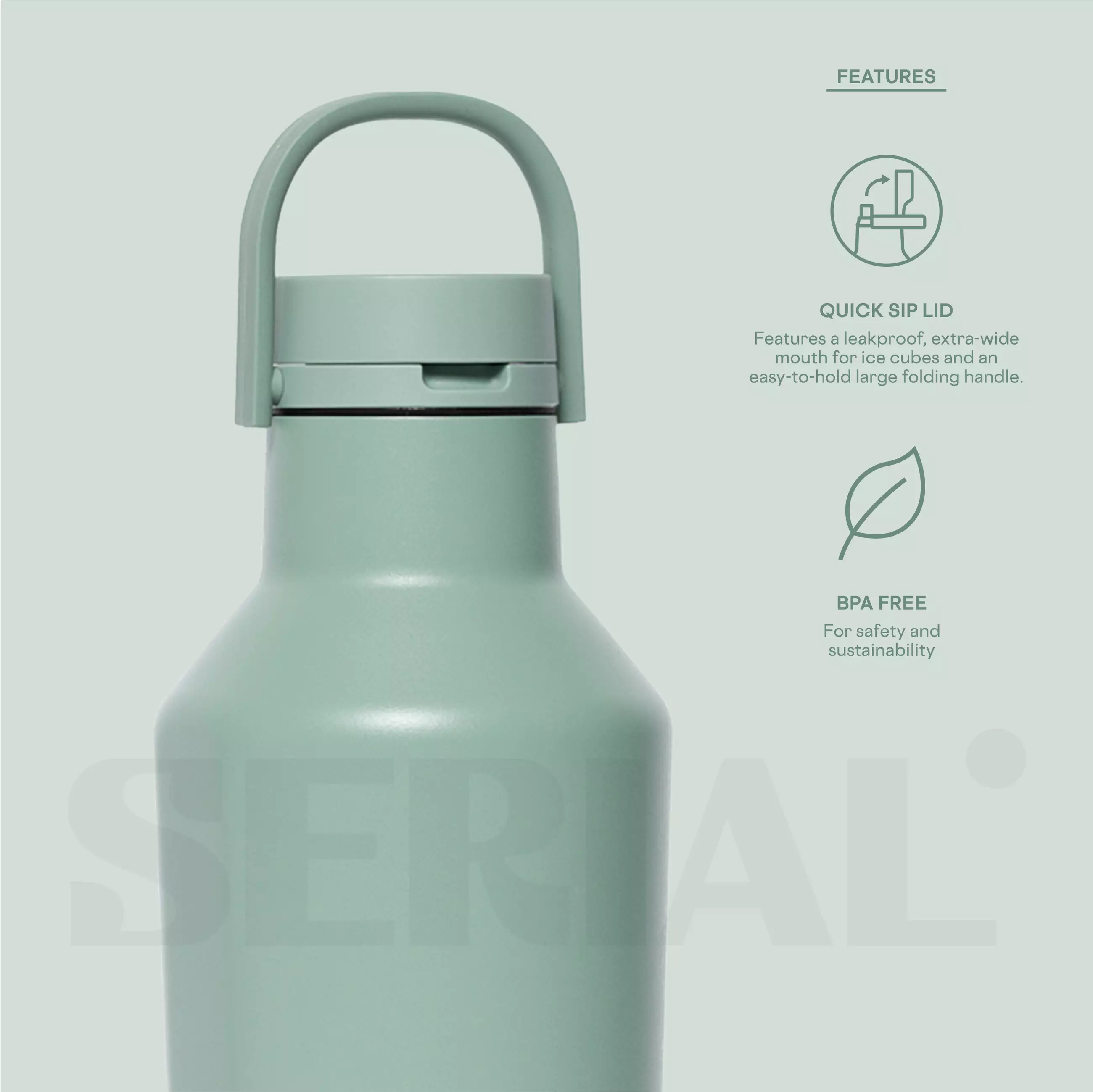 CORKCICLE Sport Canteen 32oz - Thyme