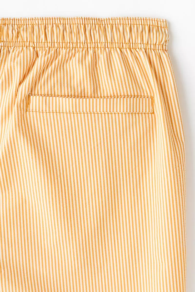 Seersucker swim shorts