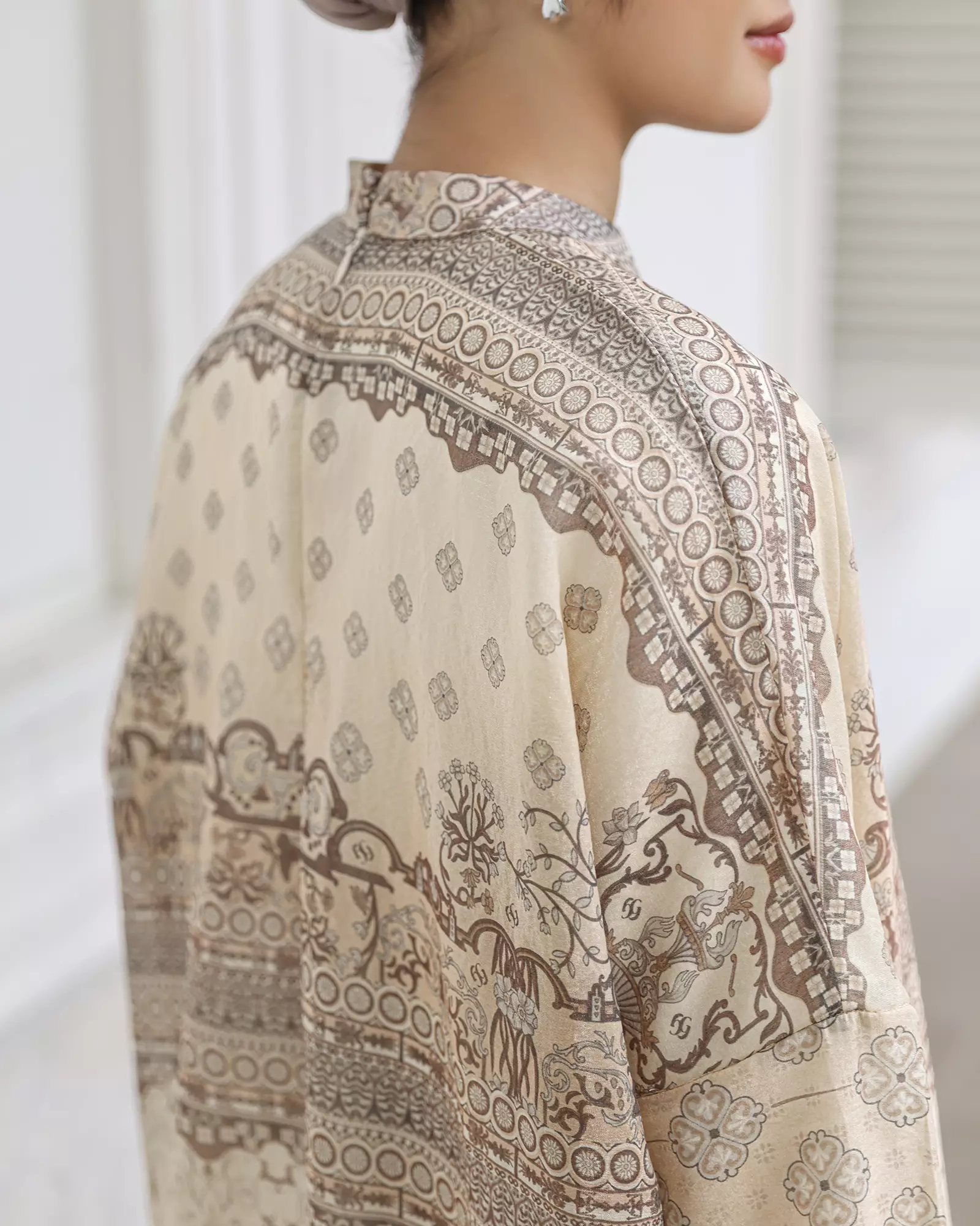 Geulis.id SERADIA KAFTAN SET / KAFTAN WANITA / BAJU LEBARAN - MOCCA