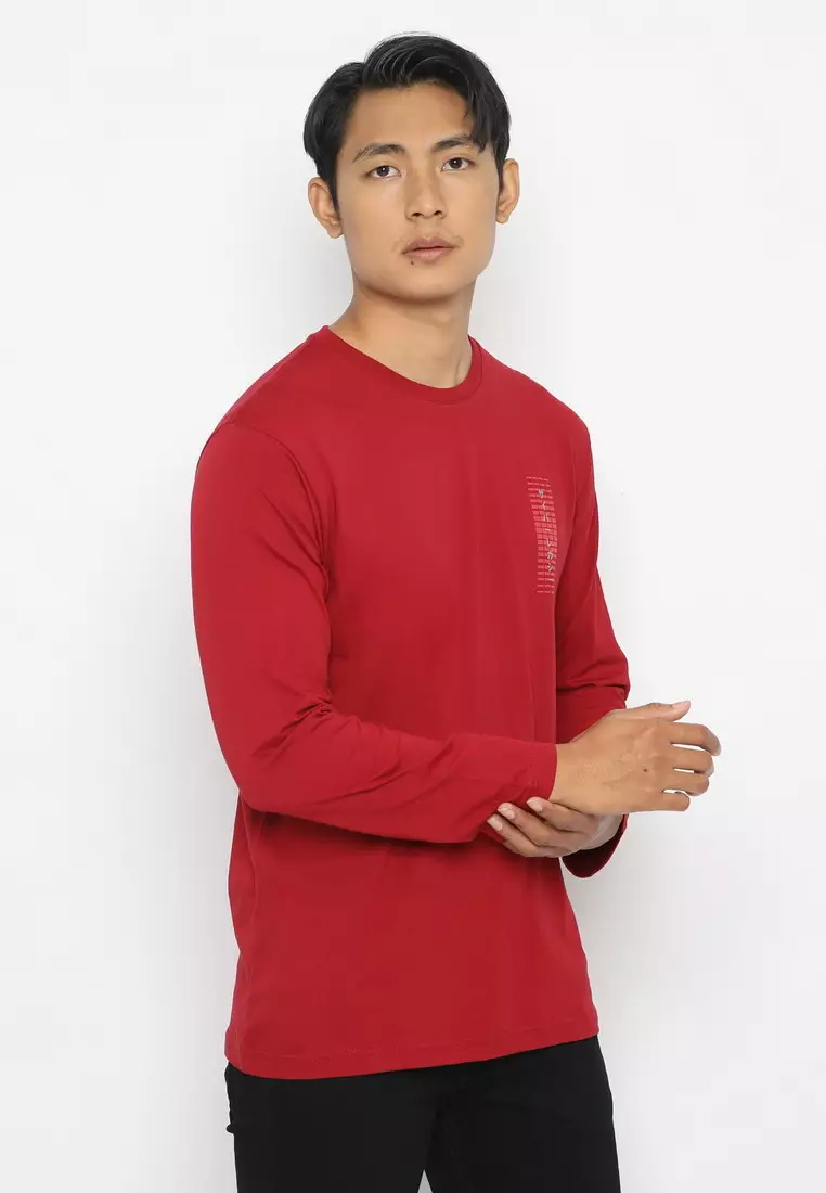 XTRAORDINARY (XO) T-Shirt Cotton Combed Lengan Panjang Pria 2073290083