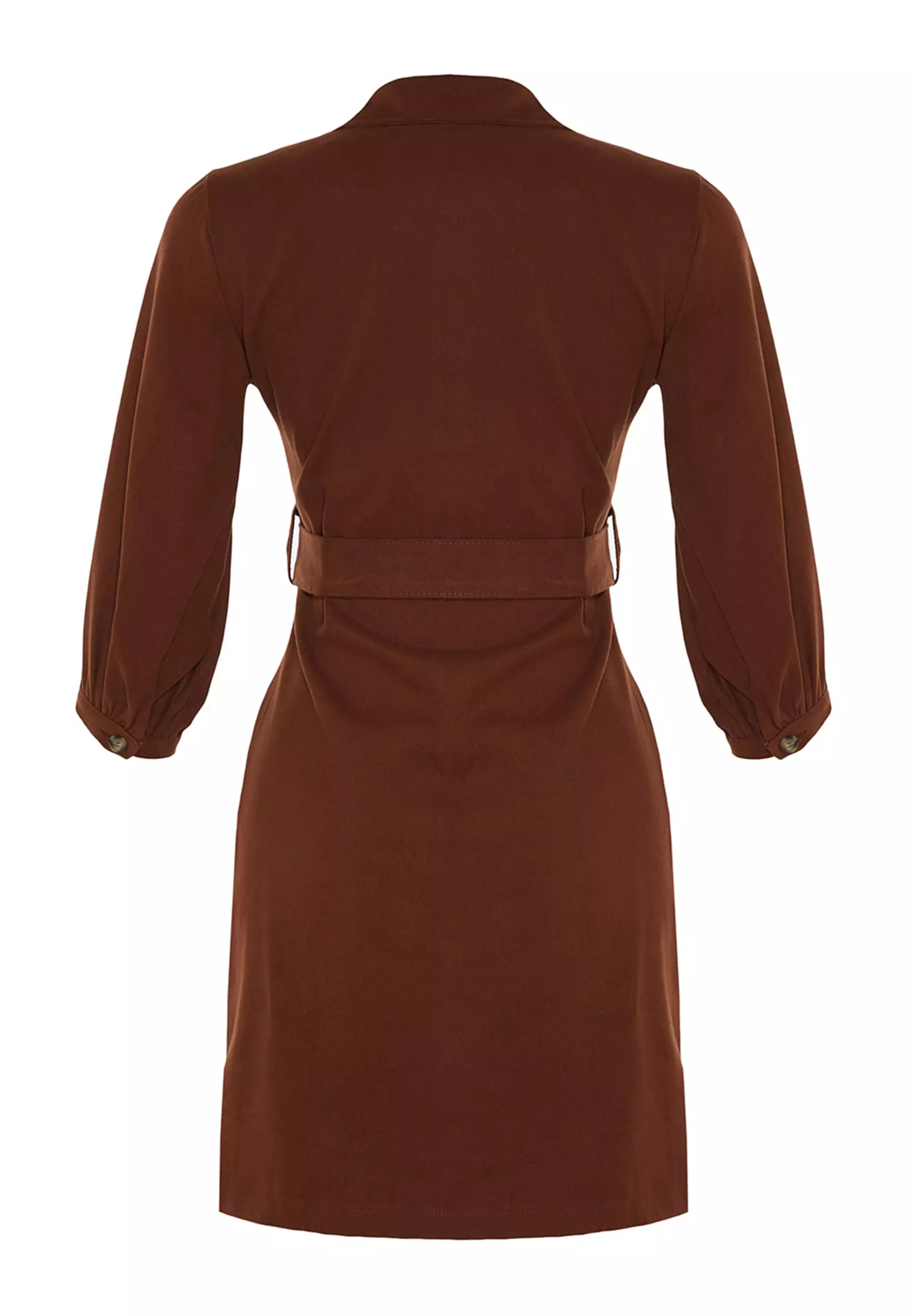 Shirt Dress With A Belt