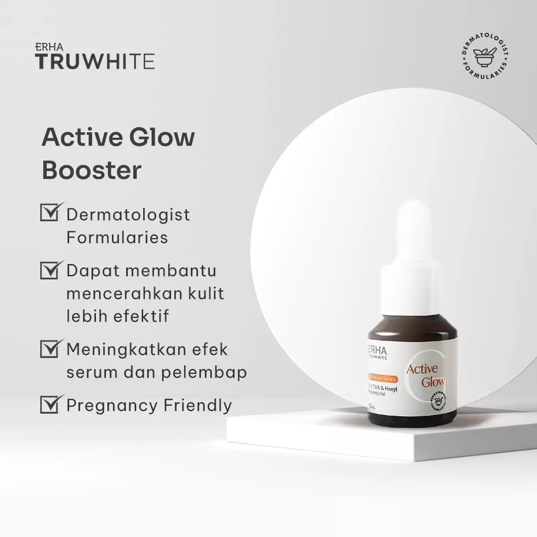 ERHA Truwhite 3% Txa & Hexyl Resorcinol Active Glow Booster 15Ml - Booster Pencerah