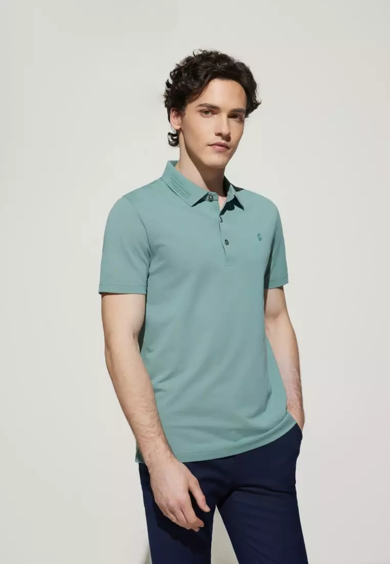 G2000 Super Light Mercerized Cotton Pique Smart Fit Short Sleeve Polo Tee with Logo