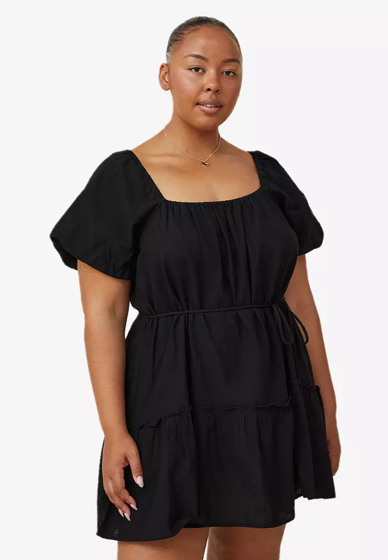 Cotton On Plus Size Harlow Full Sleeve Mini Dress 2024