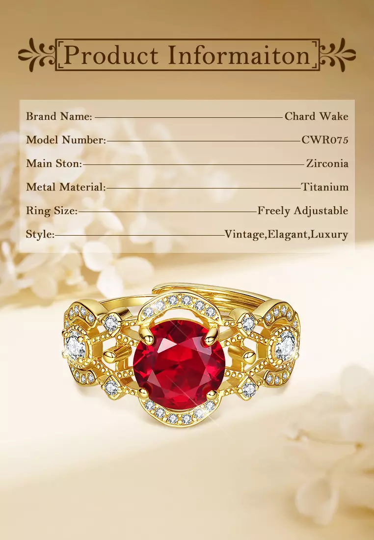 Cincin Wanita Perhiasan Mewah Elegan Berlian Zircon 5A Free Size Cincin Tunangan Cewek Rings