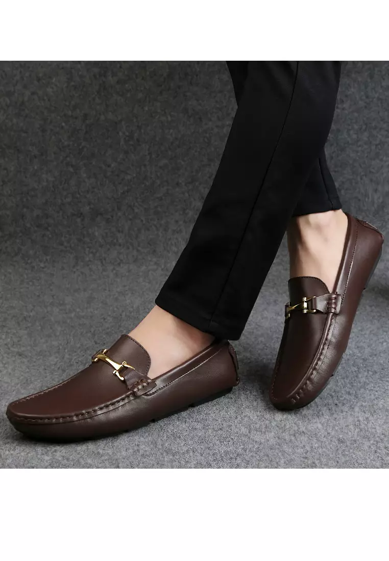 Leather Horsebit Loafers & Boat Shoes YY9016