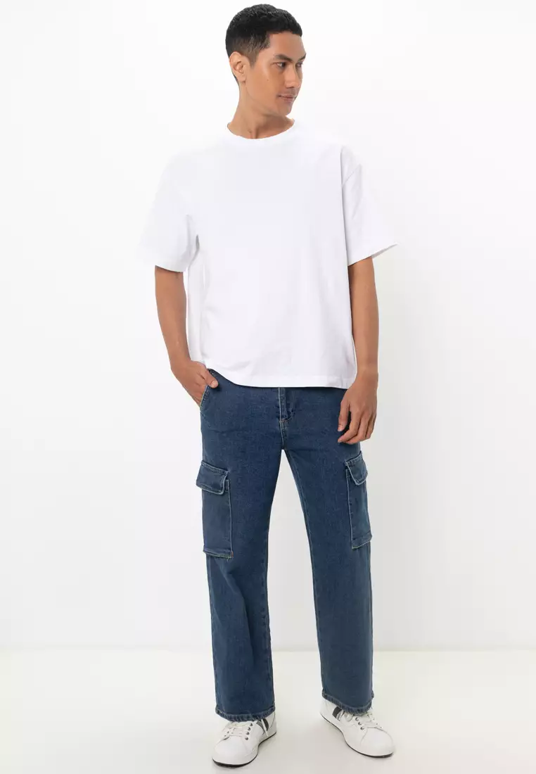 Wide Leg Cargo Jeans