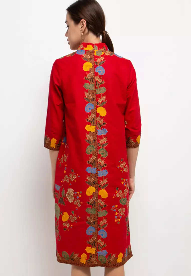 Dress Loose Tube Favor V-Dbl CH+Lining