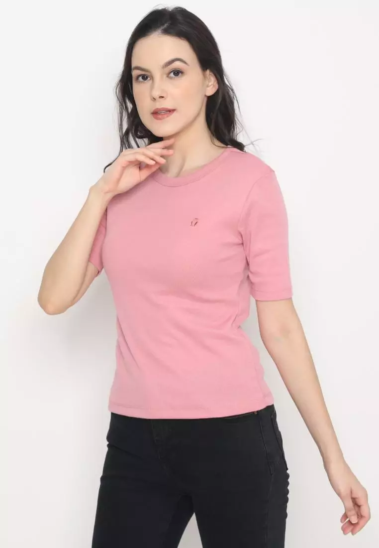 MATSUDA Kaos Wanita T Shirt Katun Flora