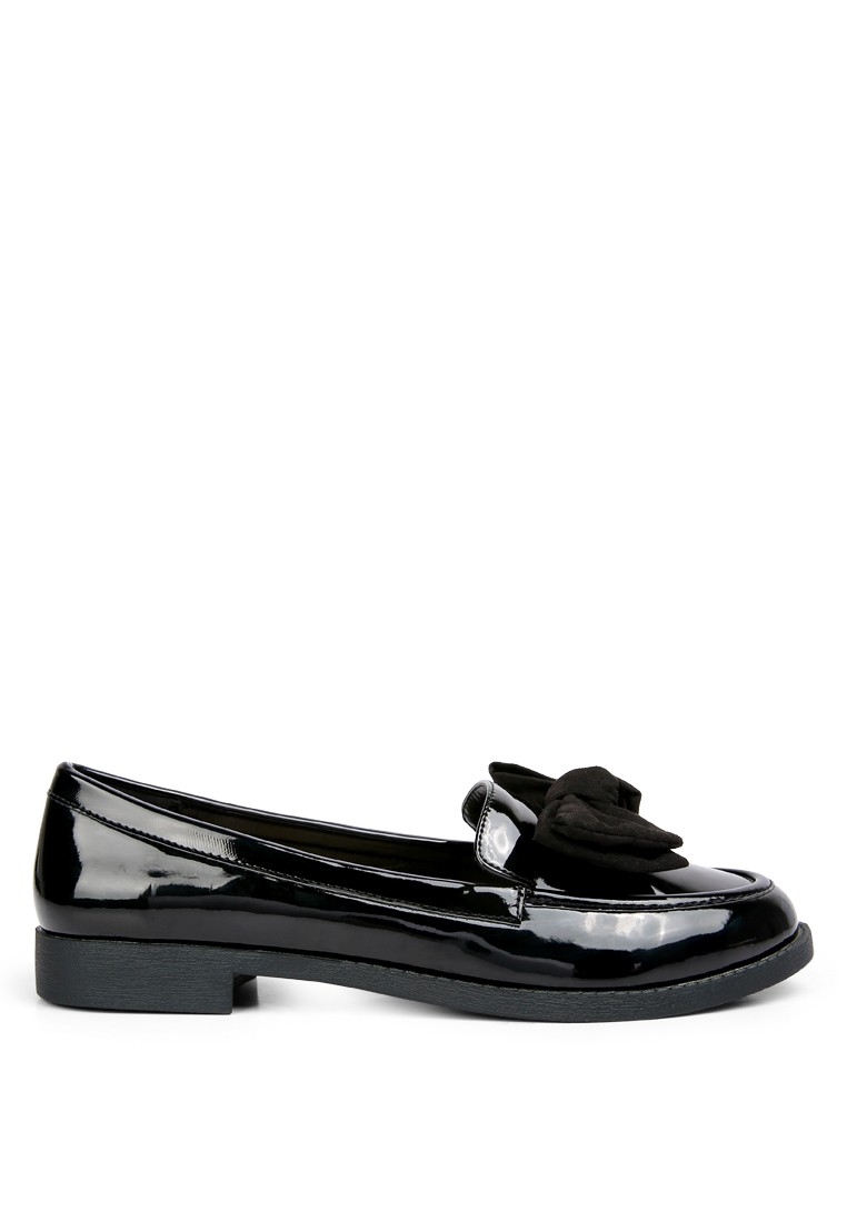 Black Bow-Tie Loafers
