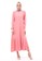 Evernoon pink Natalia Dress Muslimah Wanita Long Sleeve Polos Design Casual Regular Fit - Dusty 15E7BAAB78BBE9GS_1