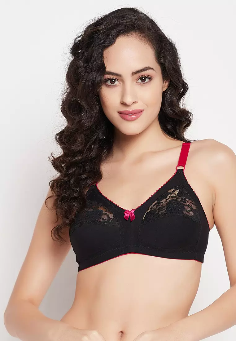 2 PACK NON WIRE NON PADDED BRAS - 42C - Black
