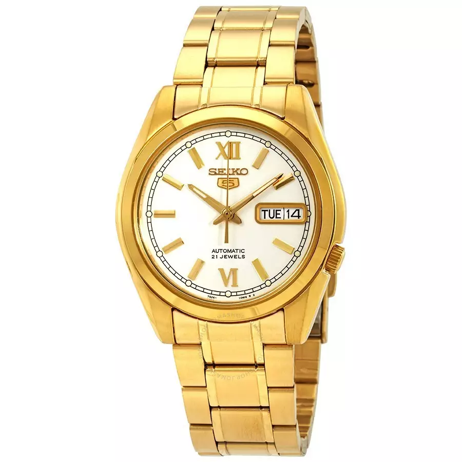Seiko5 SNKL58K1 rantai kuning cowok