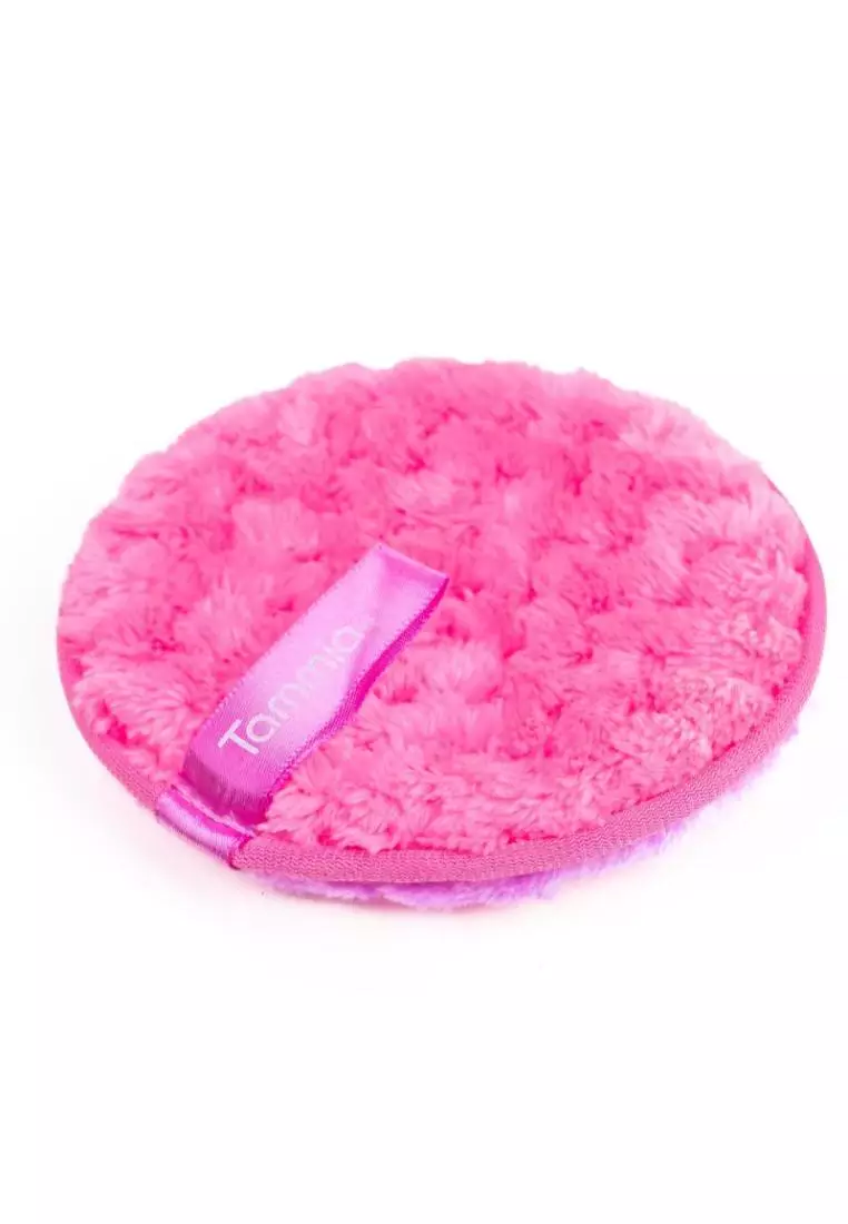 Tammia Reusable Soft Makeup Remover Cleansing Pad Bold Pink Purple