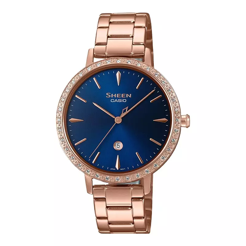 Jual Casio Jam Tangan Wanita Casio Sheen SHE 4535YPG 2AUDF Blue