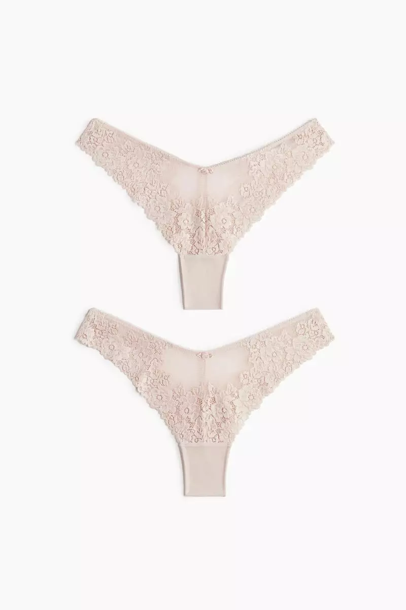 2-pack lace Brazilian briefs