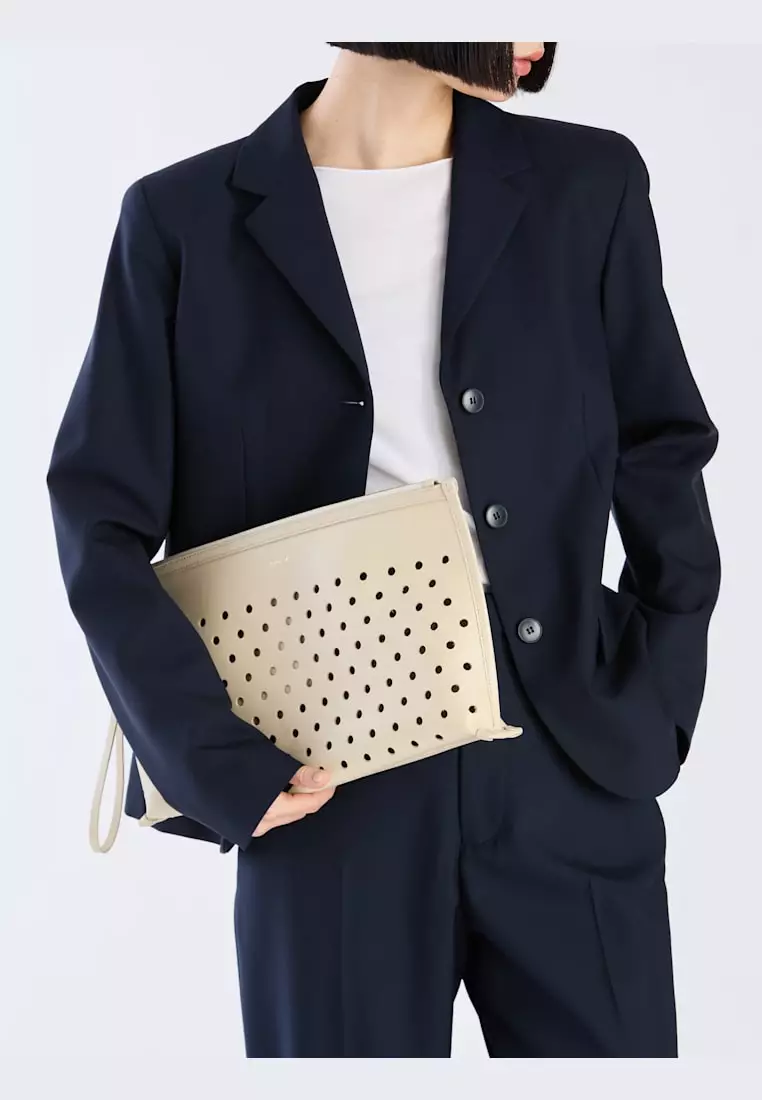 Perforated Leather Pouch