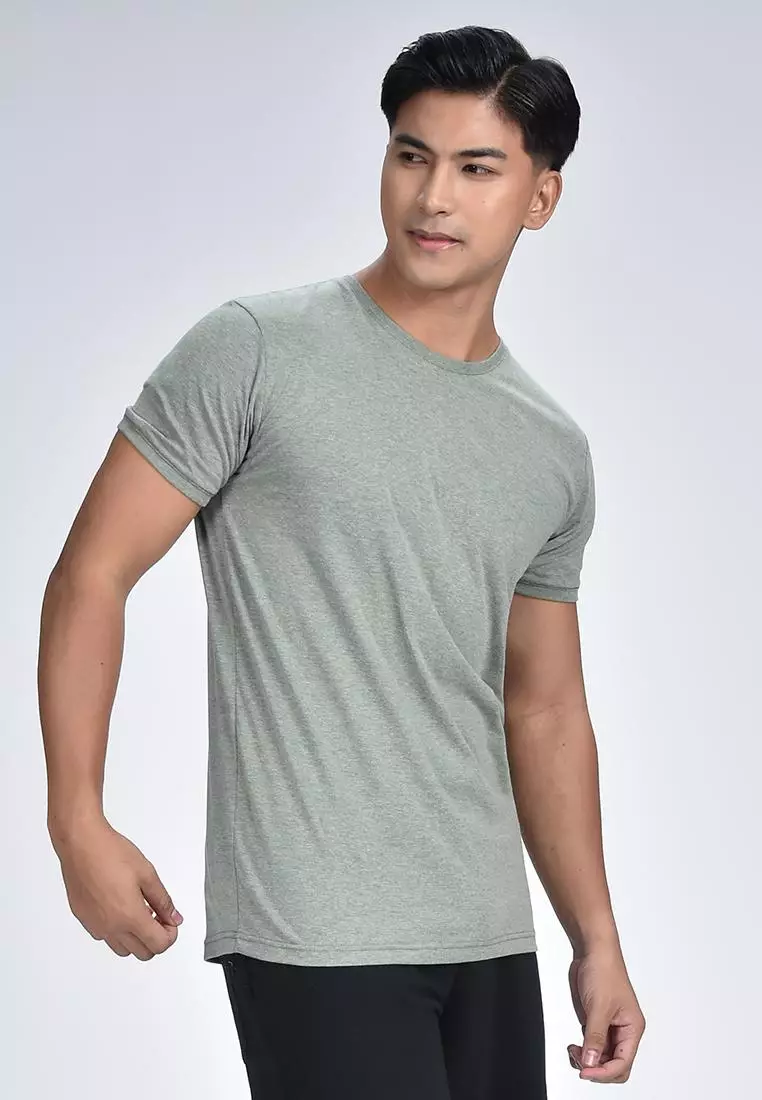 Men's Cuffed Round Neck Shirt
