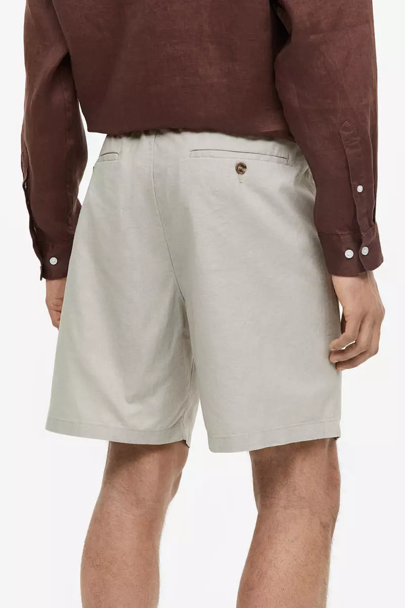 Buy H&M Regular Fit Linenblend shorts Online ZALORA Malaysia