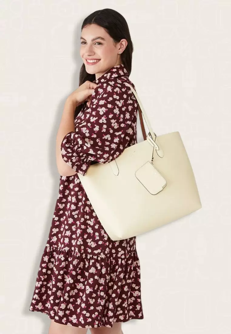 Kate Spade Ava Reversible Tote Warm Gingerbread