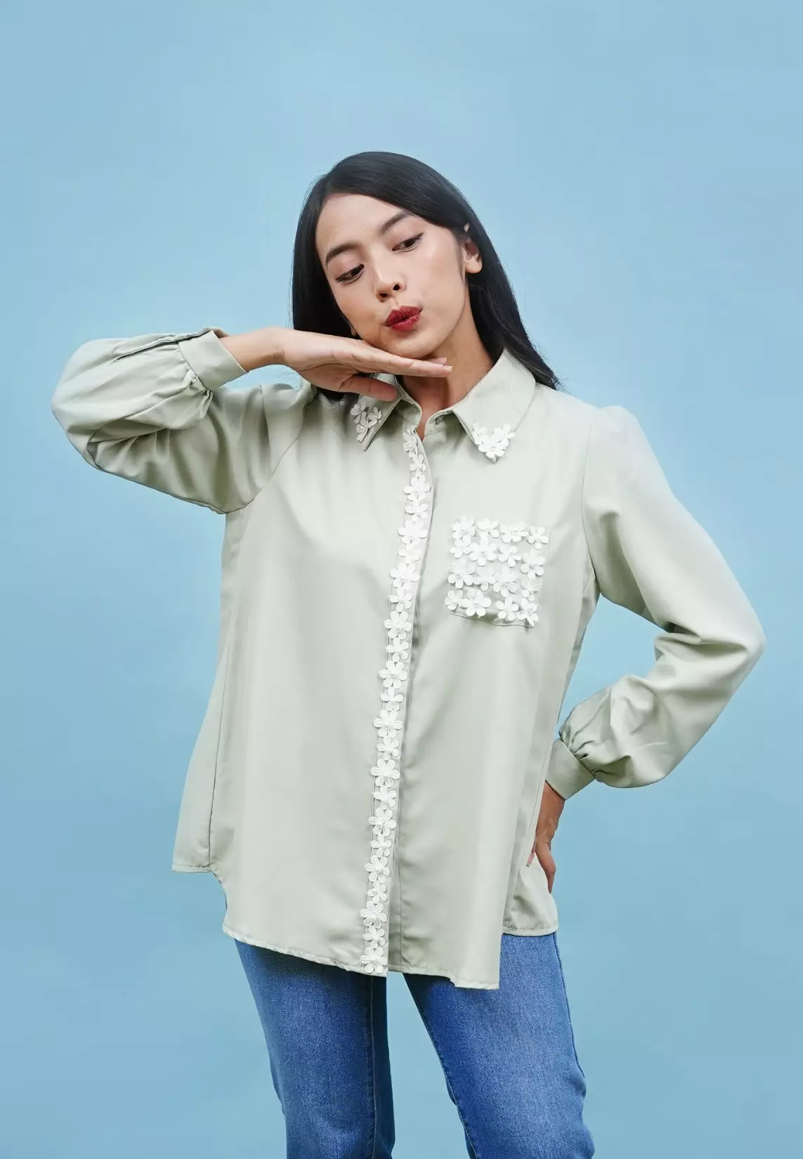 Lalisha Shirt - Sage