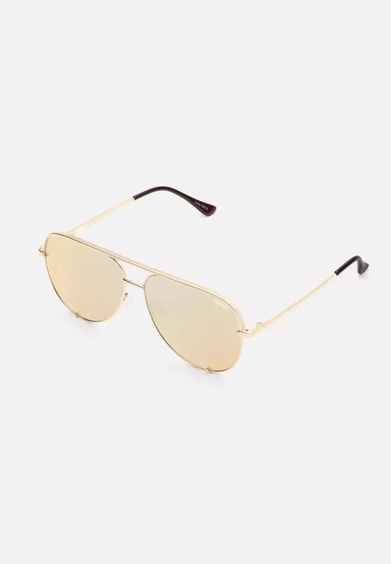 High Key Large Sunglasses - Gold/Gold Polarized
