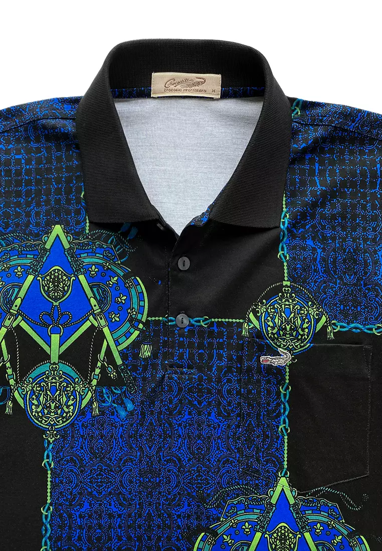 Crocodile DIAMOND 1819 Blue - Kaos Kerah Pria Men Polo Original Relax fit - Katun