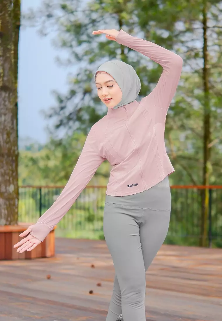 Zelena - Cleo Dryfit Jacket | Jaket Olahraga Wanita Slim Fit - Bright Pink
