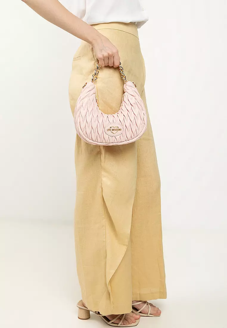 Demure Quilted Hobo Bag (nt)